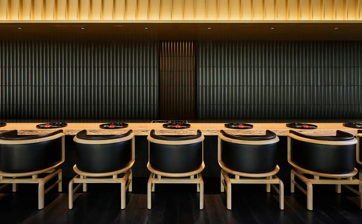 The omakase counter at Taka-An, Aman Kyoto