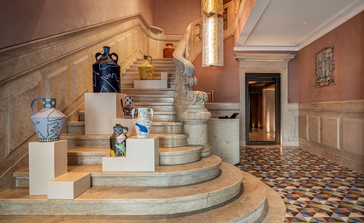 Patricia Urquiola's interior at Andaz Lisbon on Praça do Comércio