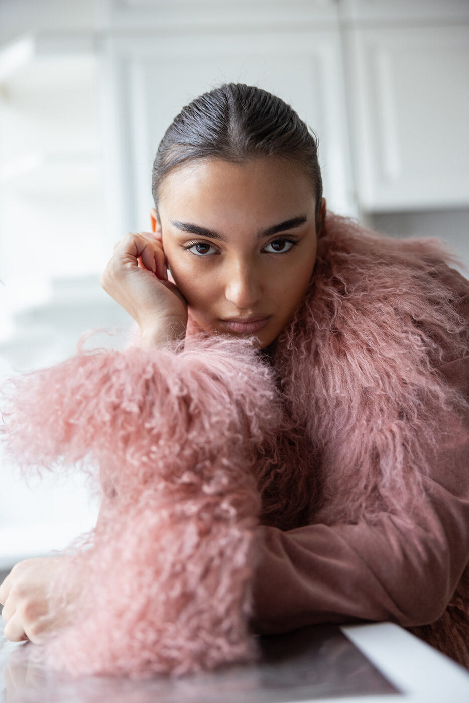 An Aql&Nafs campaign look, the Afghan coat reworked as London luxury