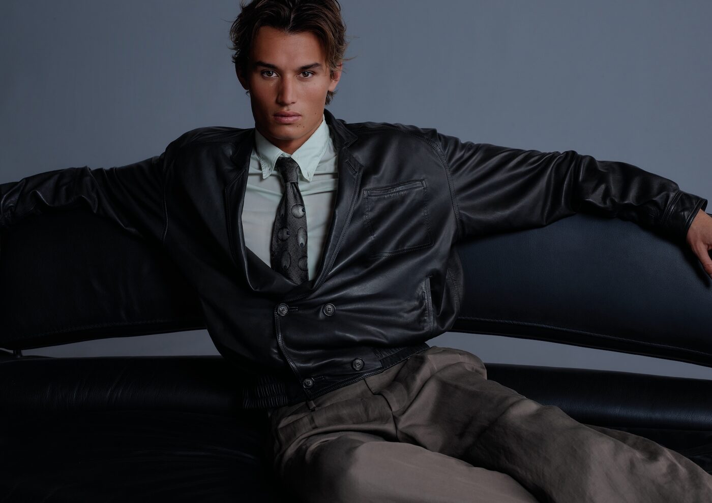 Armani/Archivio Chapter Two campaign &mdash; archival jacket silhouettes photographed by Eli Russell Linnetz