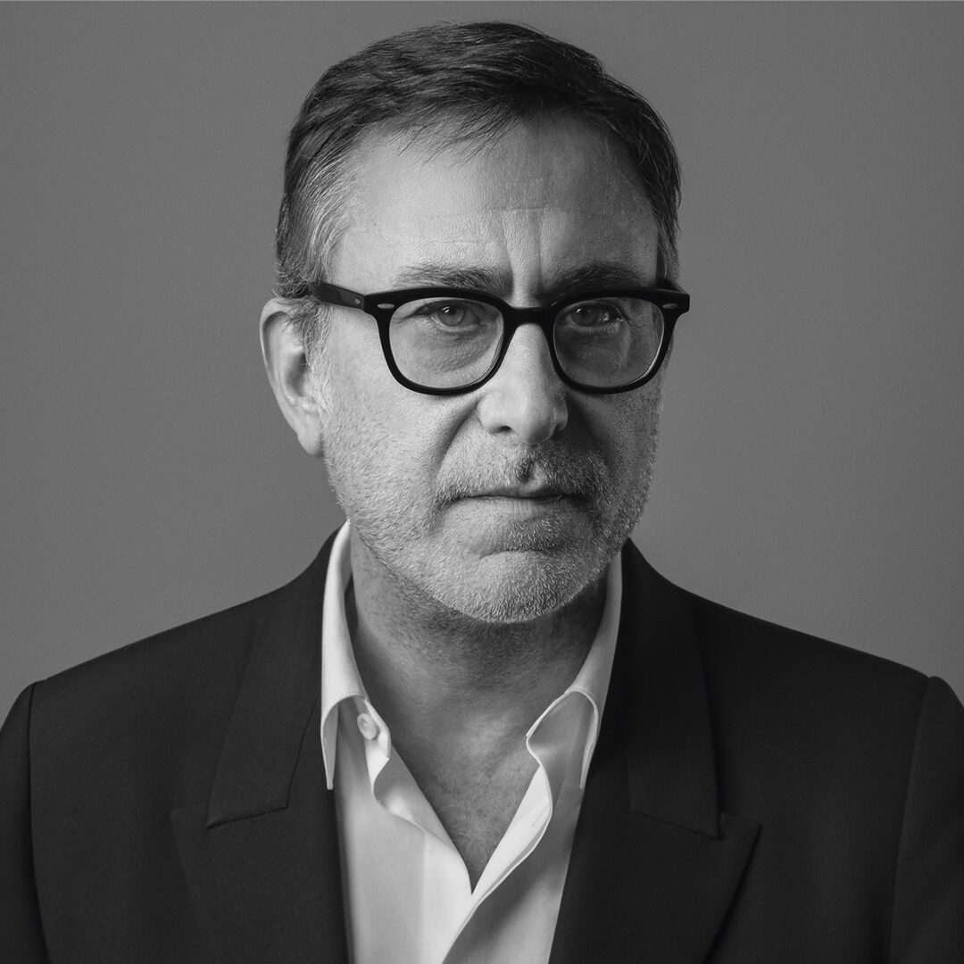 Romain Spitzer, the incoming chief executive of Bottega Veneta, in a black-and-white portrait wearing a dark jacket and glasses