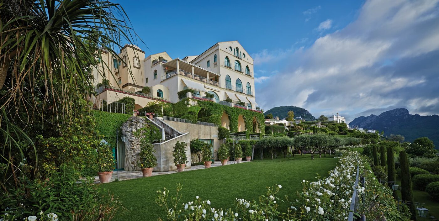 Caruso, A Belmond Hotel, on the cliff above the Amalfi Coast, courtesy of Belmond