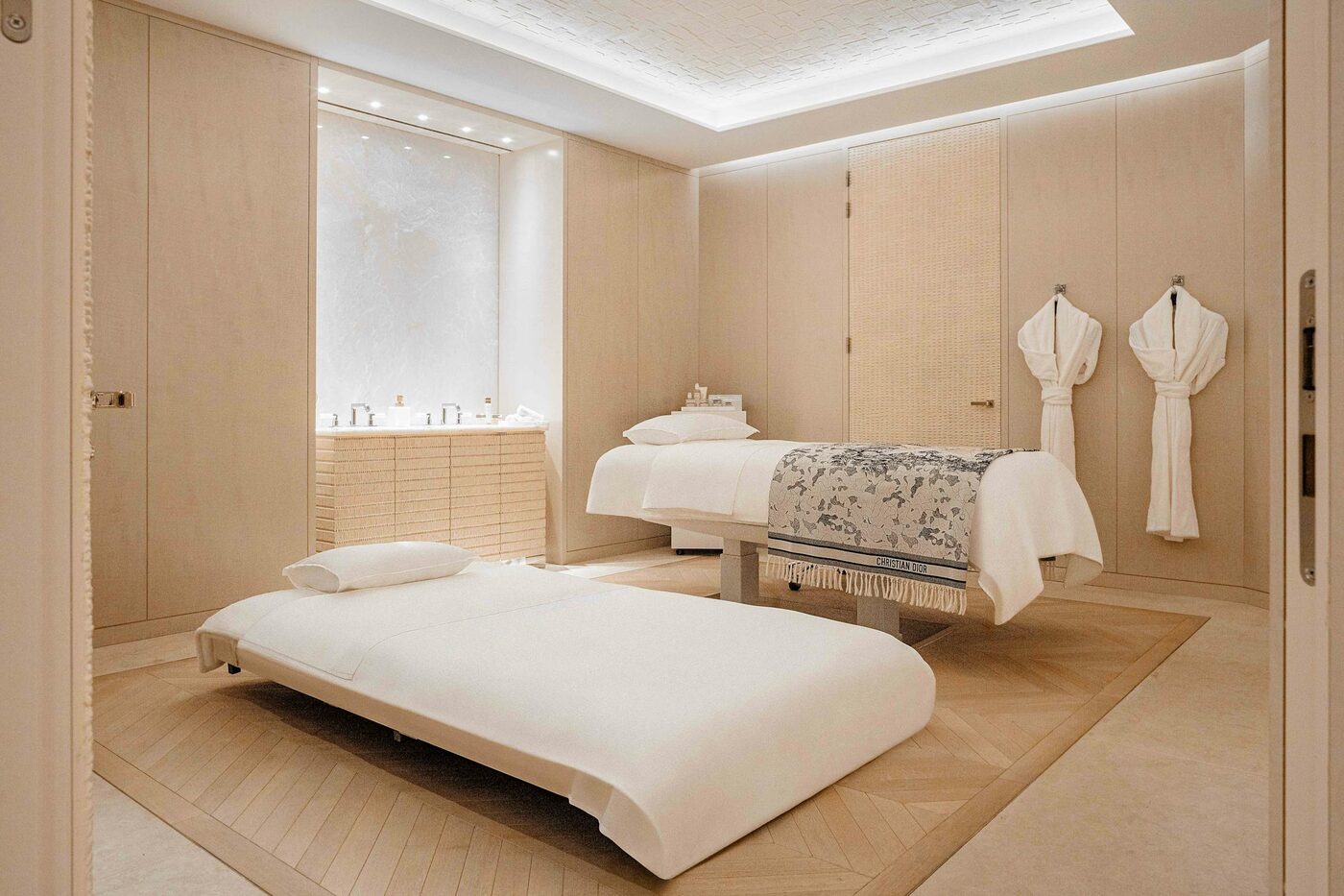 A treatment suite at the Dior Spa Cheval Blanc, Cheval Blanc Paris