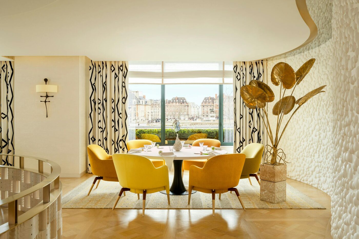 The dining room at Plénitude, the three-Michelin-star restaurant at Cheval Blanc Paris
