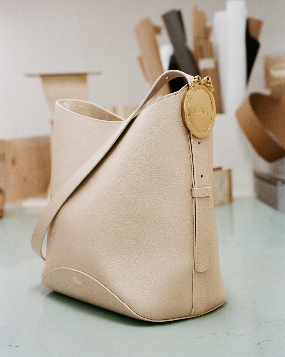 The Dior Médaillon bucket bag, Fall 2026 by Jonathan Anderson.