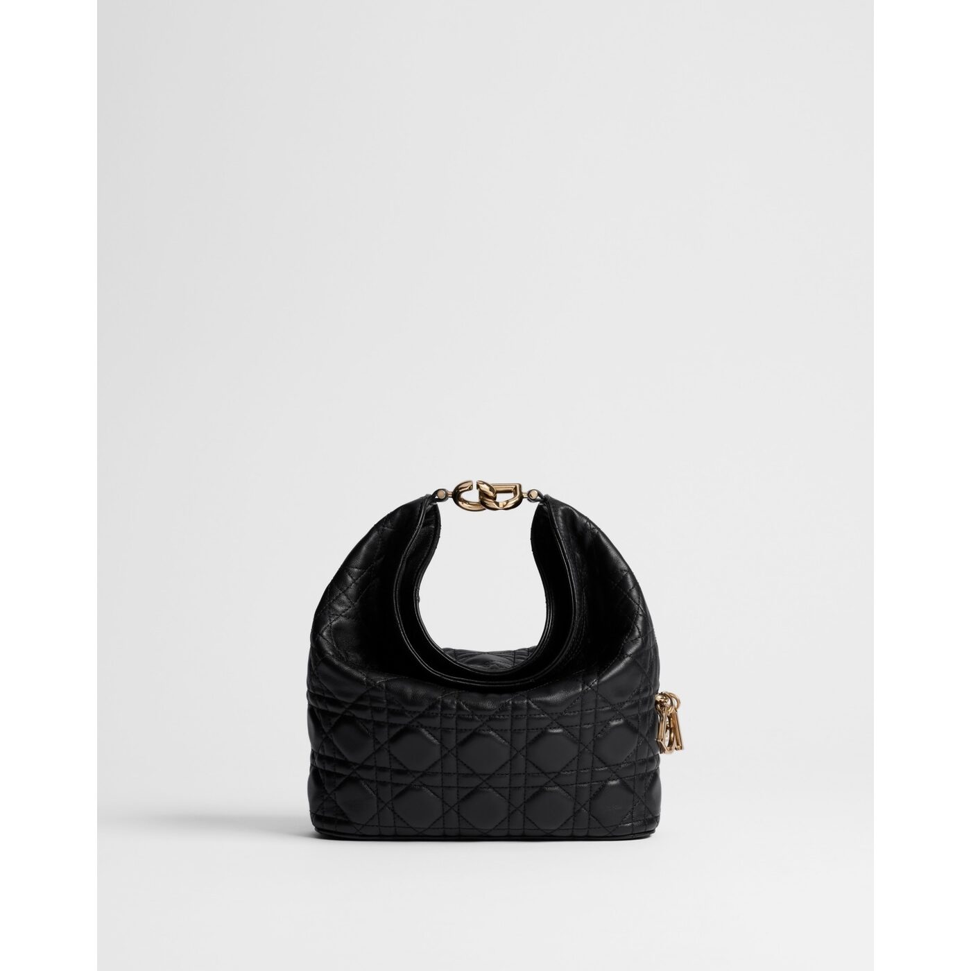 The Dior Toujours Hobo in black Cannage lambskin