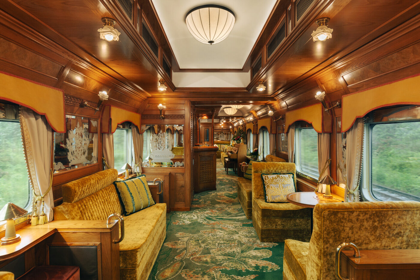 The Piano Bar car aboard the Eastern & Oriental Express, A Belmond Train