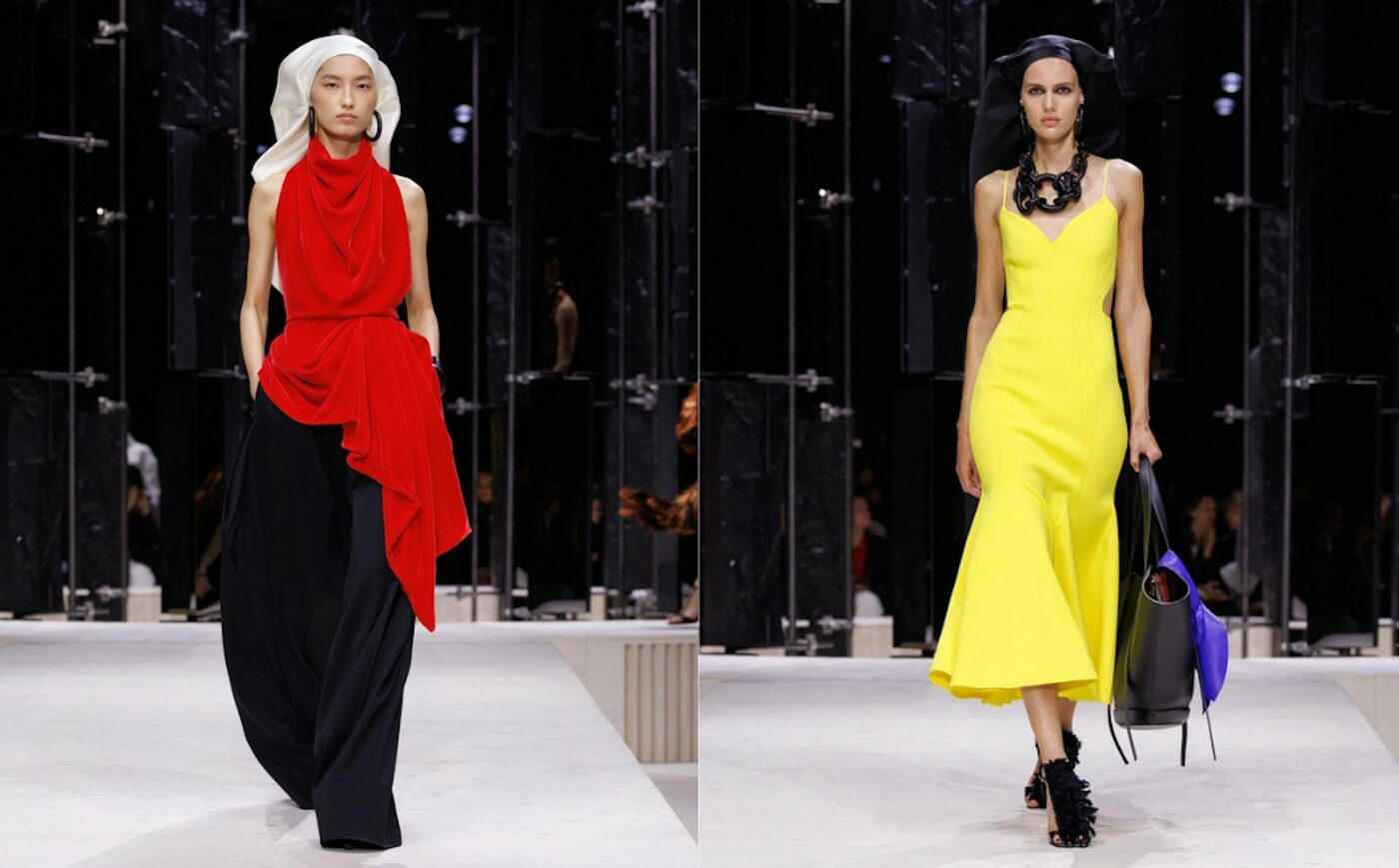 A Givenchy Fall-Winter 2026 runway look by Sarah Burton in Paris, courtesy of Givenchy