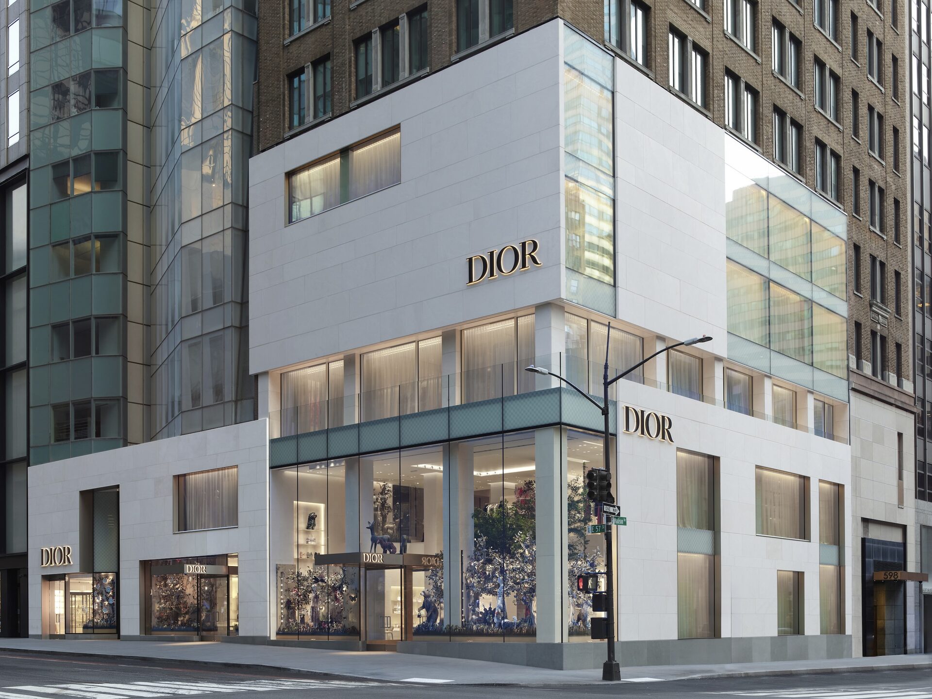 House of Dior New York &mdash; Peter Marino's flagship at the corner of 57th Street and Madison Avenue