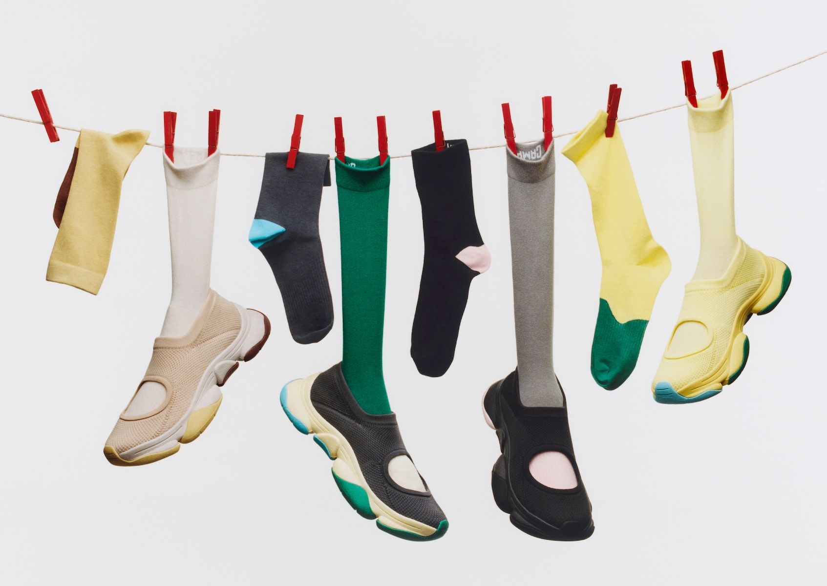 Issey Miyake x Camper Karst Finch sneaker pair