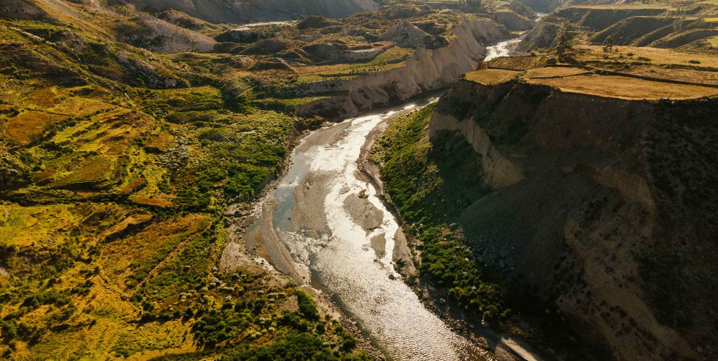 The Colca Canyon in Peru above Las Casitas, A Belmond Hotel