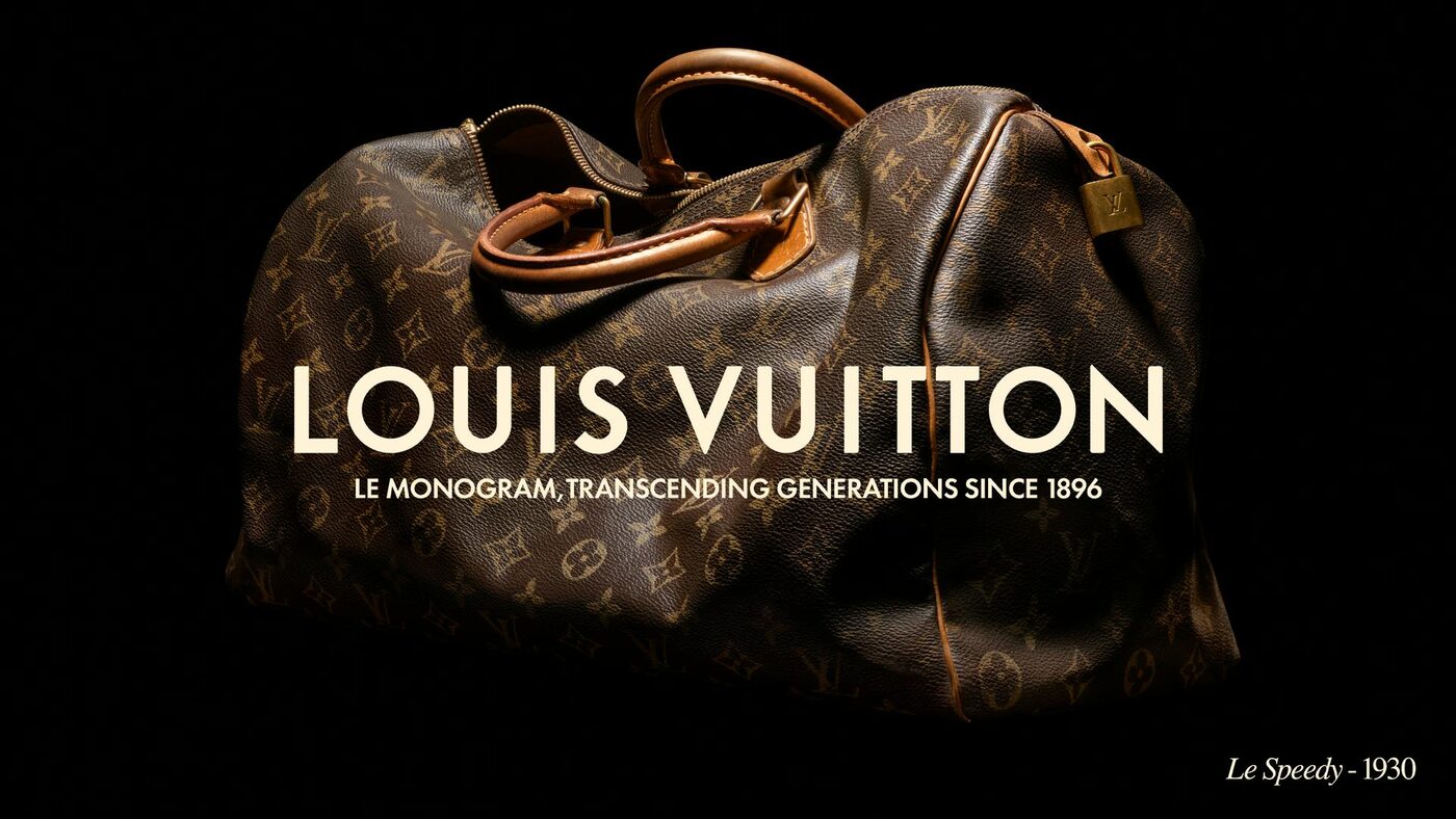 A Louis Vuitton Monogram bag from the 130th anniversary campaign