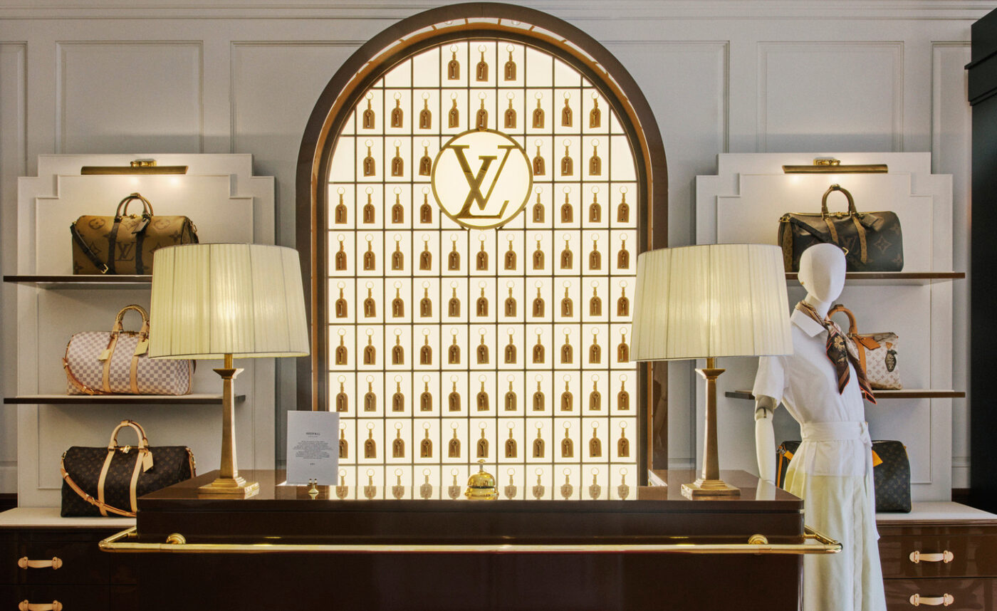 Louis Vuitton Hotel pop-up at 28 Berkeley Square, Mayfair, London &mdash; celebrating 130 years of the monogram