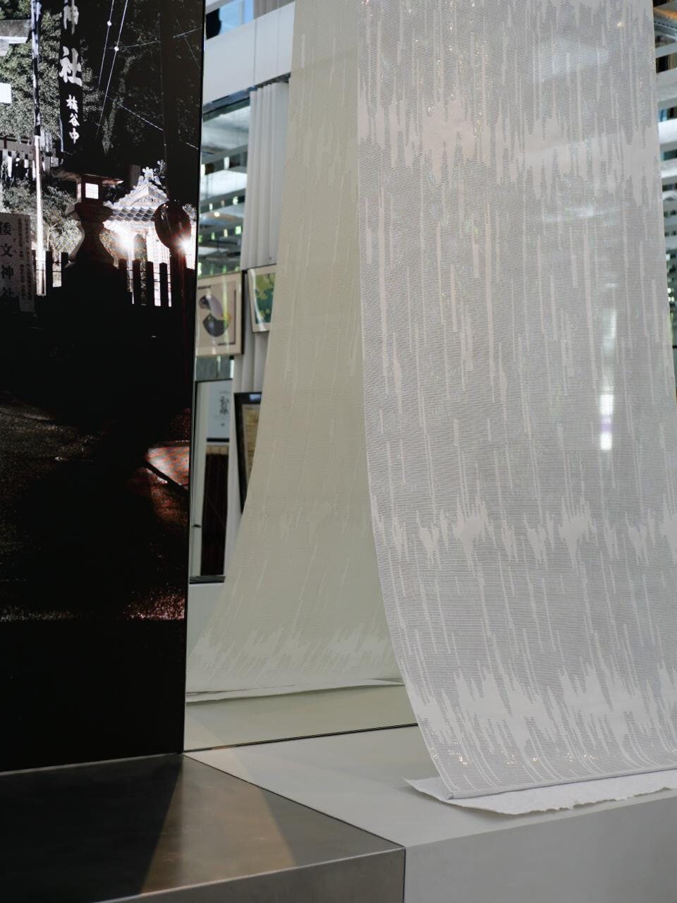 A washi work on display at La Main, Paris, courtesy of LVMH Métiers d'Art
