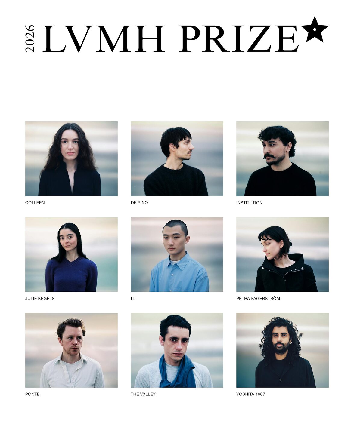The 2026 LVMH Prize for Young Fashion Designers at the Fondation Louis Vuitton, Paris