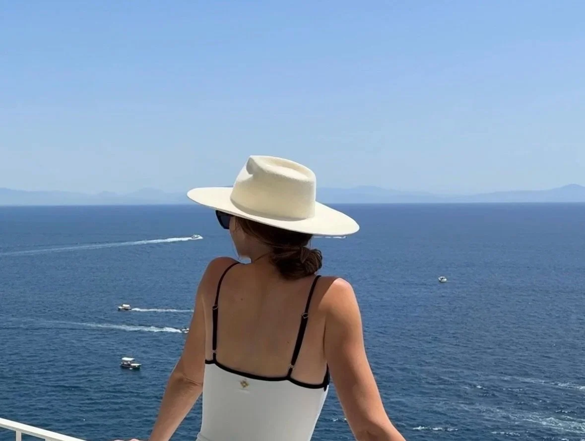 Miramalfi hotel terrace overlooking the Tyrrhenian Sea, Amalfi Coast