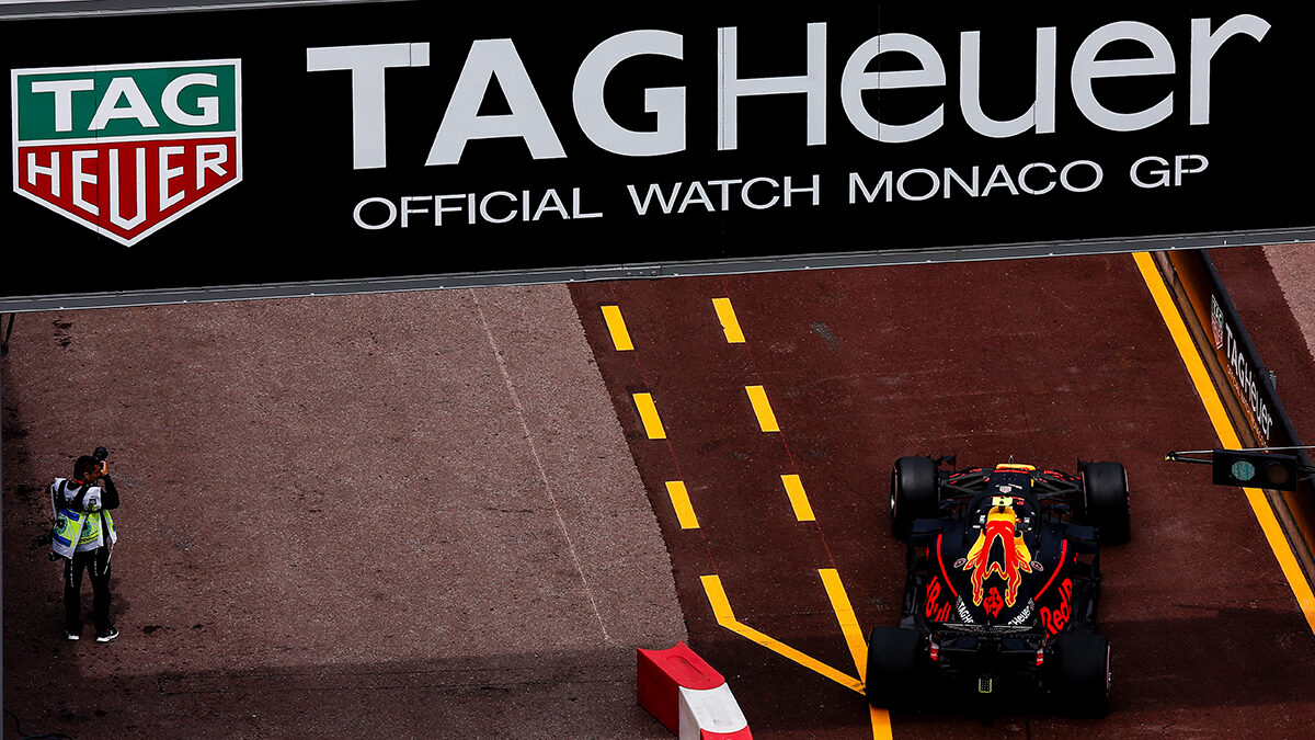 Superyachts moored in Monaco&rsquo;s Port Hercule during the Grand Prix &mdash; the harbour where fashion meets the circuit