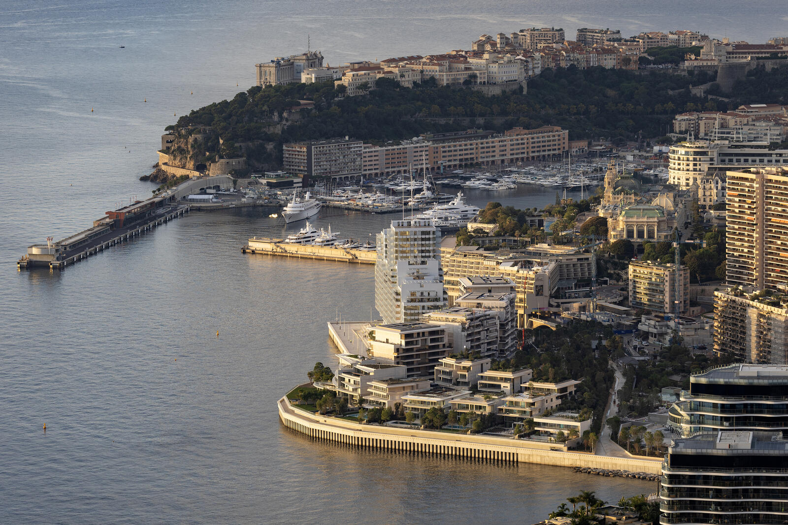 Monte-Carlo Fashion Week 2026 — aerial view of Monaco harbour