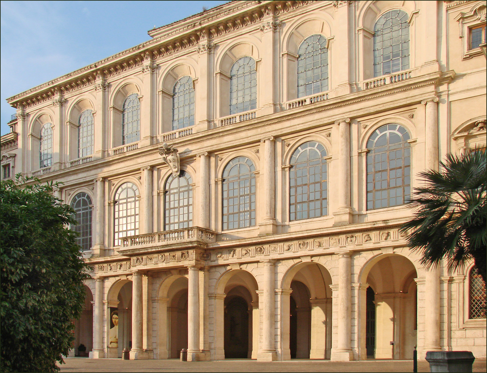 Palazzo Barberini, Rome — facade at sunset